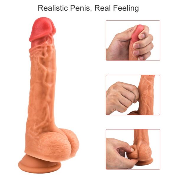 9.5" Alive Multi-Function Heated Dildo - Image 3